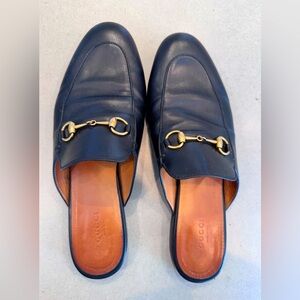 Gucci Princetown Horsbit Accent Leather Mule
Slipper Black Size  US 9.5 EU 39.5